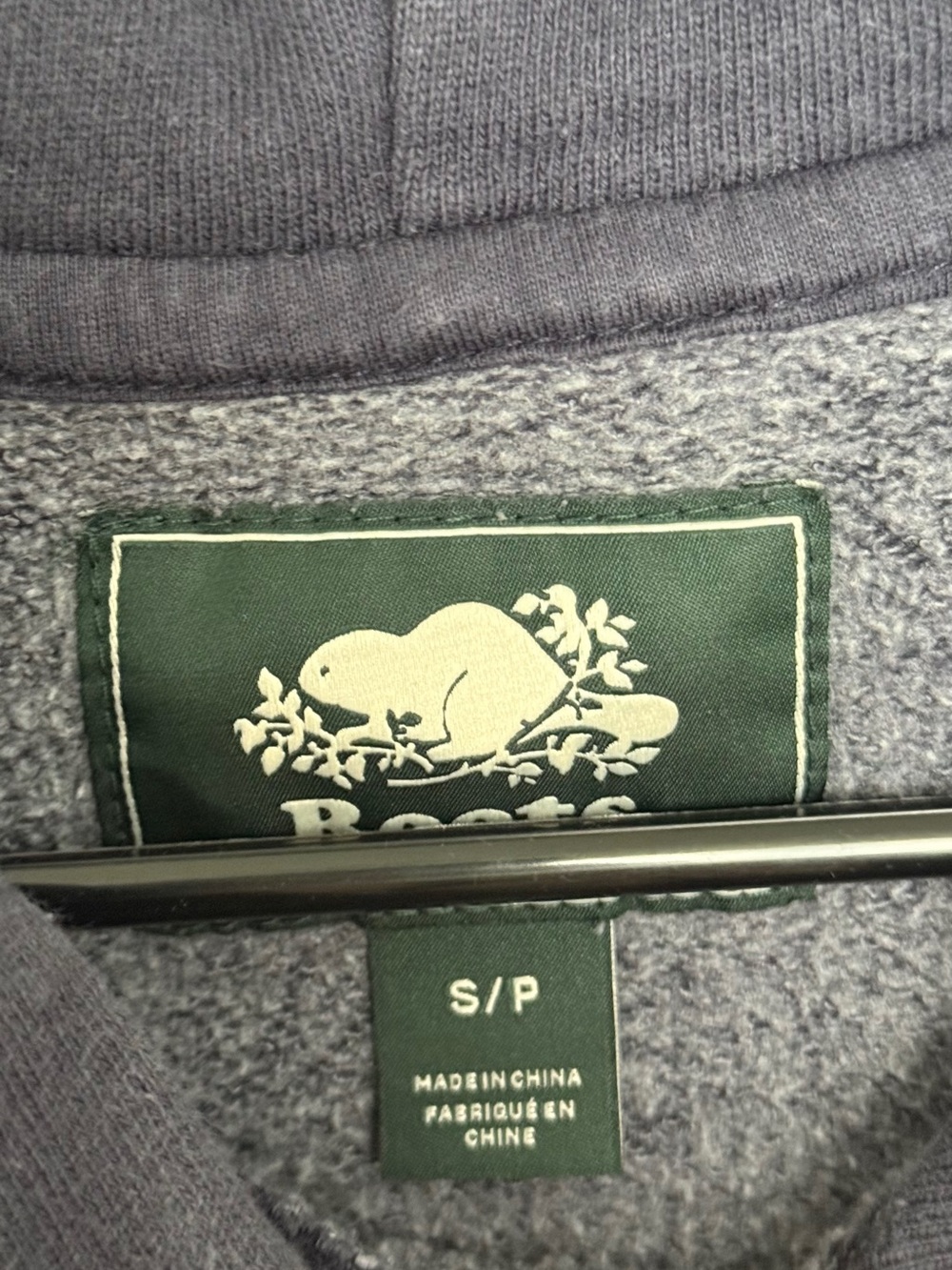 Roots Dark Gray Sweatshirt with Green Logo Patch - Picture 4 of 8
